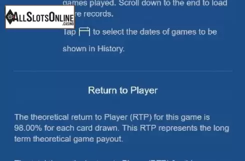 Game rules 5. Cards Hi Lo from PG Soft