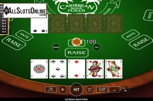 Game workflow . Caribbean Beach Poker (Wazdan) from Wazdan