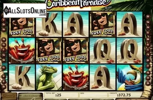 Scatter screen. Caribbean Paradise from MultiSlot