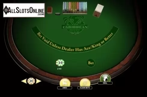 Game Screen. Caribbean Stud (Habanero) from Habanero