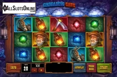 Reel Screen. Cascading Cave from Playtech