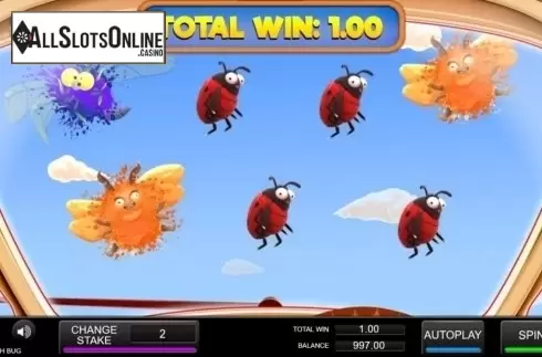 Win Screen. Cash Bug from Inspired Gaming