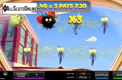 Win Screen. Cash Bug from Inspired Gaming