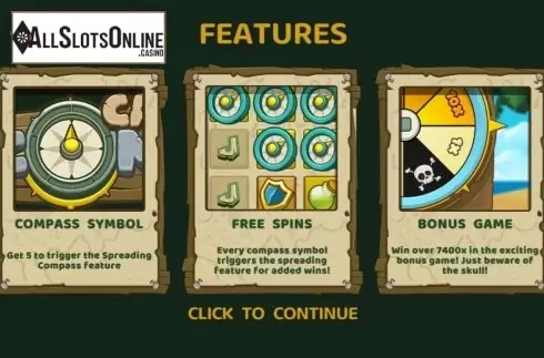 Start Screen. Cash Compass from Hacksaw Gaming