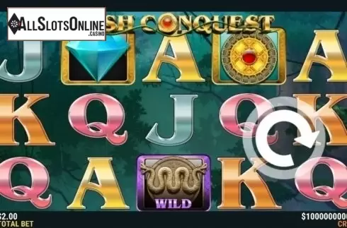 Reel Screen. Cash Conquest from Slot Factory