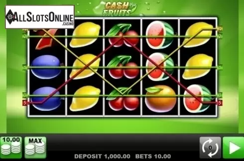 Game Workflow screen . Cash Fruits Plus (Merkur) from Merkur