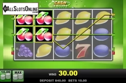 Win Screen . Cash Fruits Plus (Merkur) from Merkur