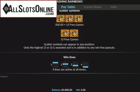 Lines. Cashing Rainbows Pull Tab from Realistic