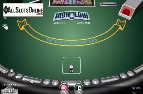 Game Screen. Casino High Low Poker (iSoftBet) from iSoftBet