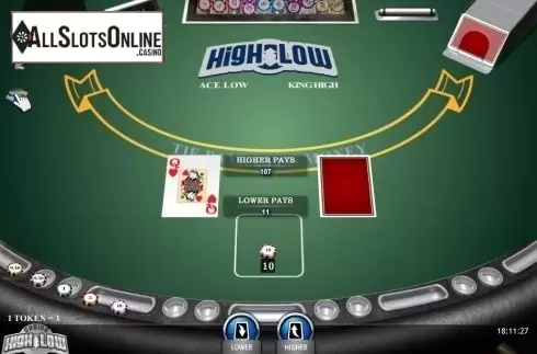 Game Screen. Casino High Low Poker (iSoftBet) from iSoftBet