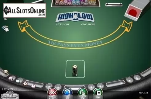 Game Screen. Casino High Low Poker (iSoftBet) from iSoftBet