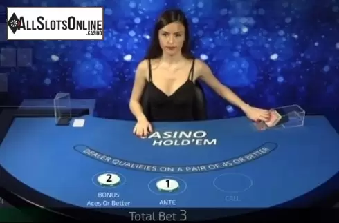 Game Screen. Casino Hold'Em Live Casino (Ezugi) from Ezugi