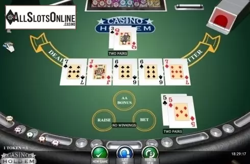 Game Screen. Casino Hold'em (iSoftBet) from iSoftBet