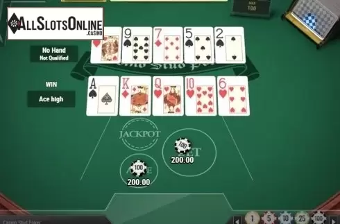 Win Screen. Casino Stud Poker (Play'n Go) from Play'n Go