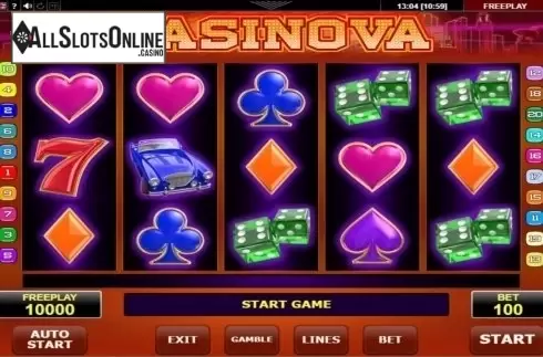 Screen6. Casinova from Amatic Industries