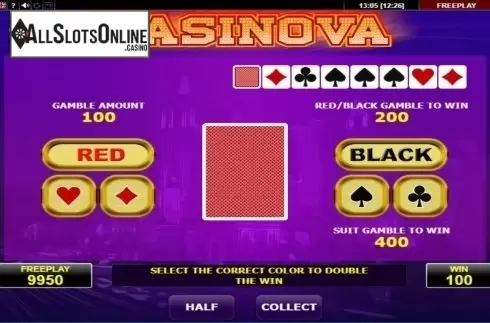 Screen9. Casinova from Amatic Industries