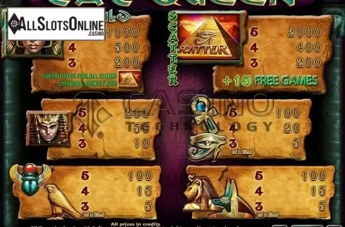 Screen4. Cat Queen (CT) from Casino Technology