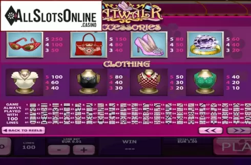 Screen3. Catwalk from Playtech