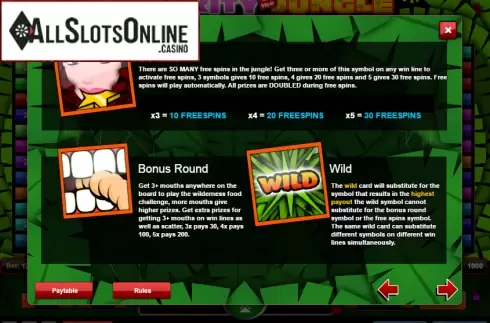 Screen4. Celebrity in the Jungle from 1X2gaming