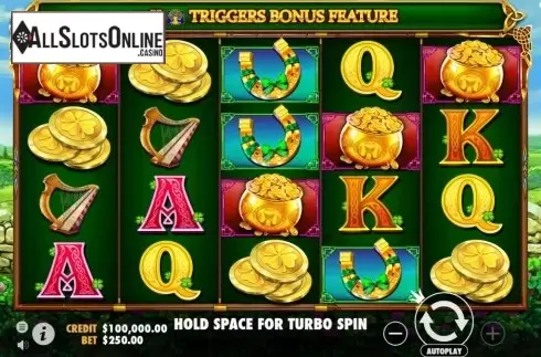Reel Screen. Celtic Gold from Pragmatic Play