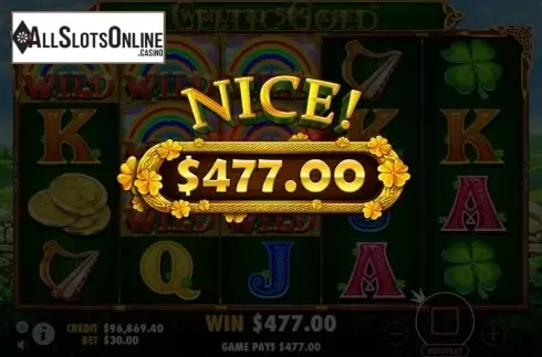 Nice Win. Celtic Gold from Pragmatic Play