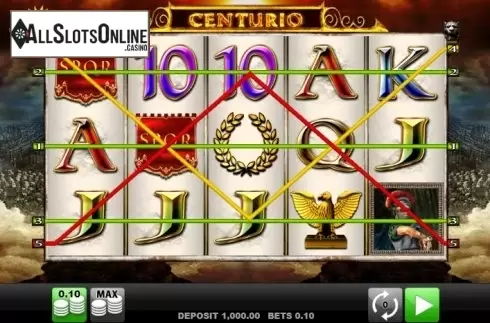Reel screen. Centurio from Merkur