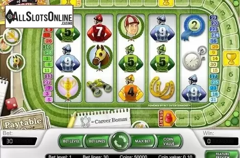 Screen2. Champion of the track from NetEnt