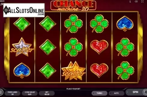 Reel Screen. Chance Machine 20 from Endorphina