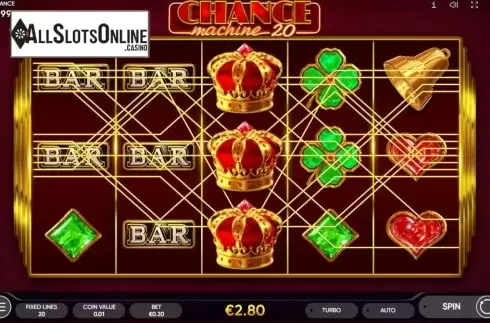 Win Screen 1. Chance Machine 20 from Endorphina