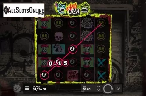 Win screen 3. Chaos Crew from Hacksaw Gaming