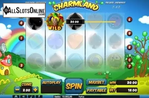 Win Screen. Charmland from Tuko Productions