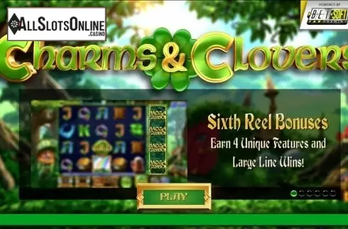 Intro Screen 1. Charms and Clovers from Betsoft