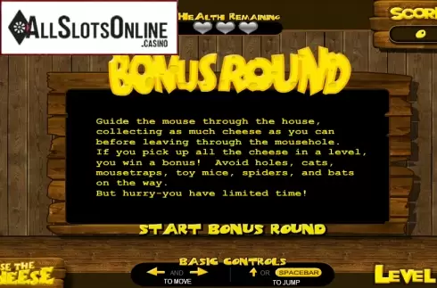 Bonus game. Chase the Cheese from Betsoft