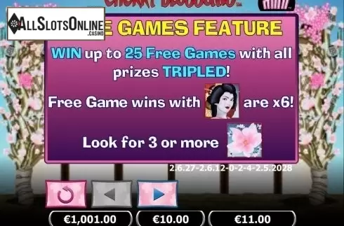 Free Spins. Cherry Blossoms Mini from NextGen