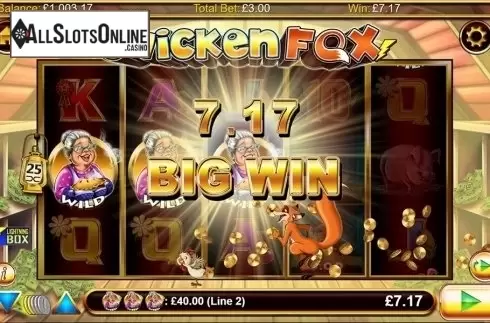 Big Win. Chicken Fox from Lightning Box