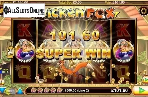 Super Win. Chicken Fox from Lightning Box