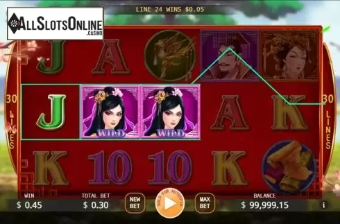 Win screen 2. Chinese Valentines Day from KA Gaming