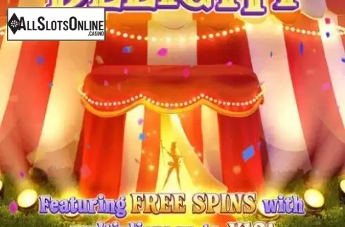 Start Screen. Circus Delight from PG Soft