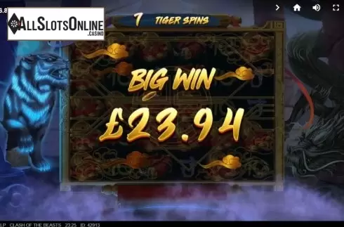 Big Win. Clash Of The Beasts from Red Tiger