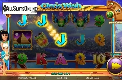 Win screen. Cleo's Wish from NextGen