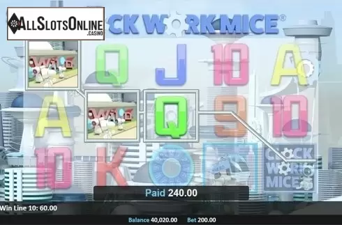 Wild win screen 2. Clockwork Mice from Realistic