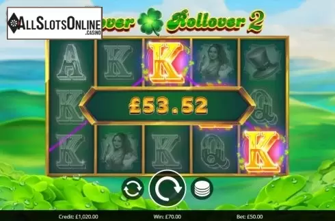 Win Screen 1. Clover Rollover 2 from Eyecon