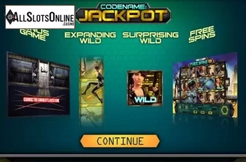 Screen 1. Code Name: Jackpot from Spinomenal