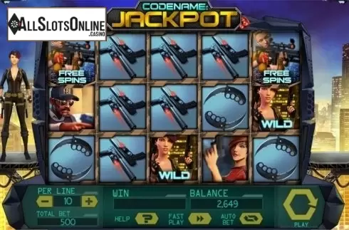 Screen 2. Code Name: Jackpot from Spinomenal