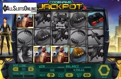 Screen 3. Code Name: Jackpot from Spinomenal