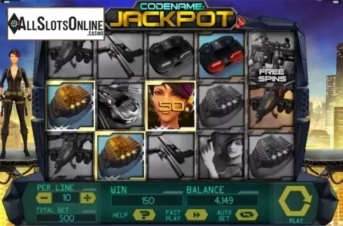Screen 4. Code Name: Jackpot from Spinomenal
