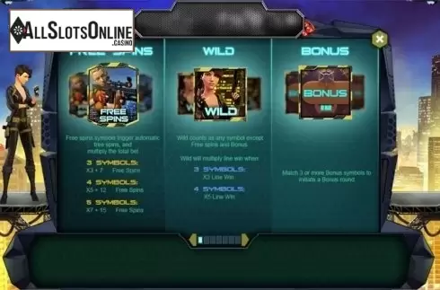 Paytable 1. Code Name: Jackpot from Spinomenal