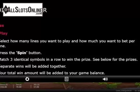 Game Rules 1. Coin Conqueror from gamevy
