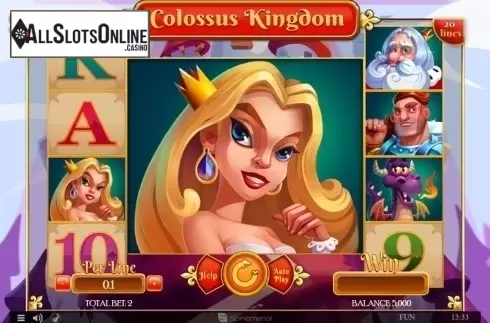 Reel Screen. Colossus Kingdom from Spinomenal