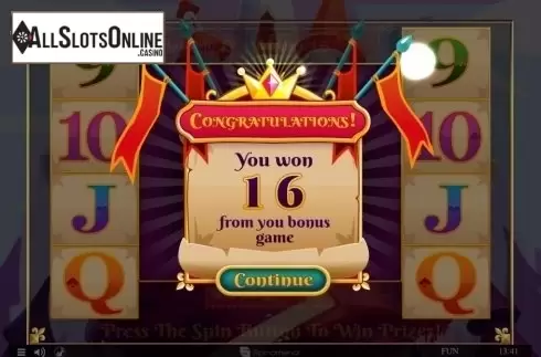 Win Screen. Colossus Kingdom from Spinomenal